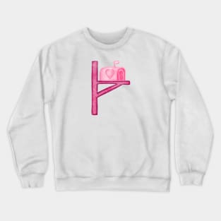 Valentine Mail Box Love Heart Crewneck Sweatshirt